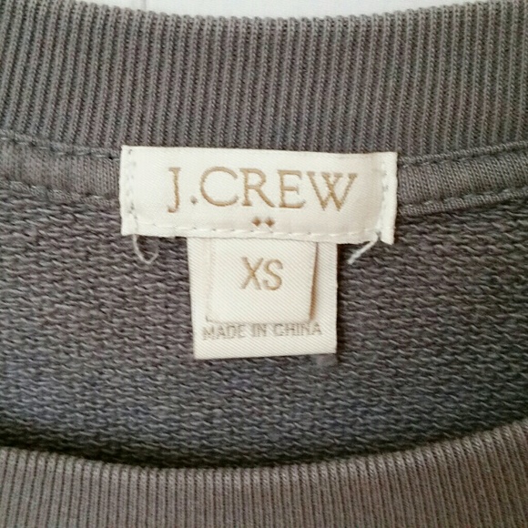 **SALE**J. CREW FACTORY gray jeweled sweatshirt XS - Picture 4 of 7